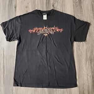 Harley-Davidson Shirt Mens L Black Oklahoma City Logo Graphic Motorcycle 2005